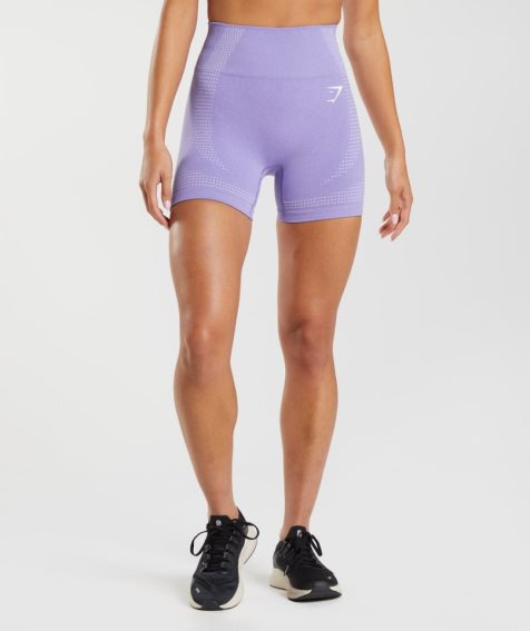 Women's Gymshark Vital Seamless 2.0 Shorts Purple | CA 5A6180